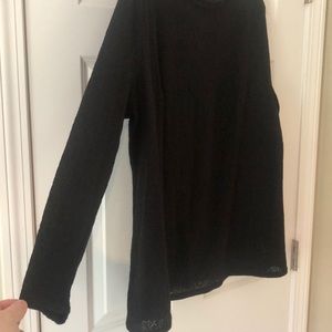 LOFT Long sleeve black shirt